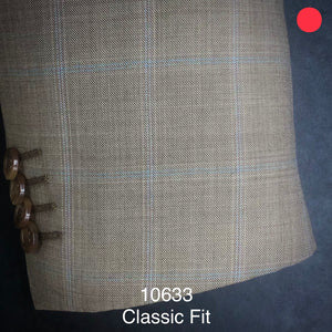 Tan Plaid | Classic Fit | All Wool | 10633