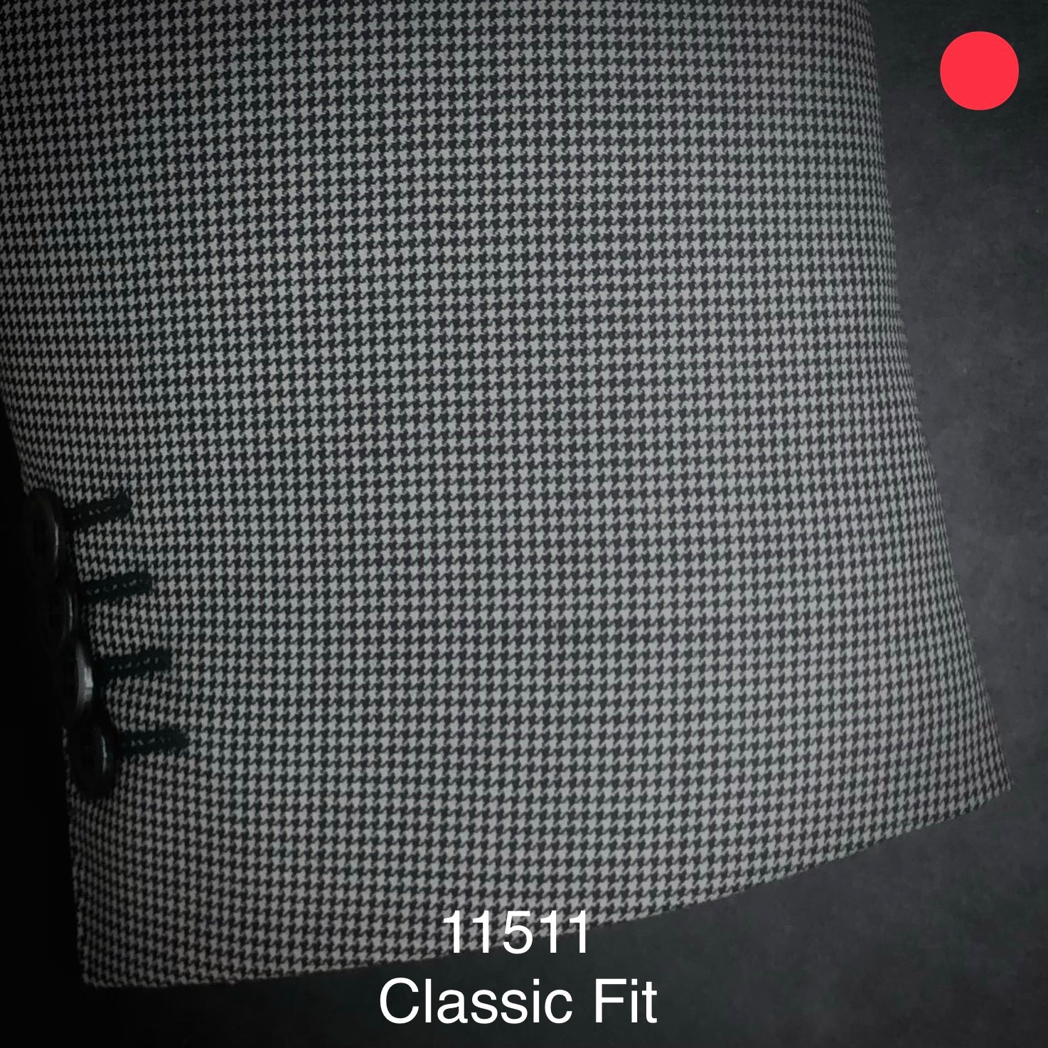 Blk/ White Tooth | Classic Fit | All Wool | 11511