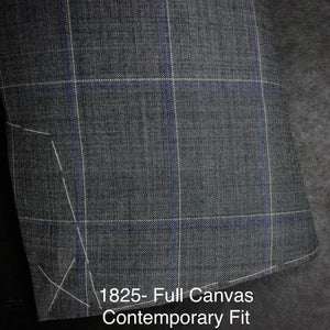 Mid Grey Windowpane | Luca DiMarco | All Wool | 1825
