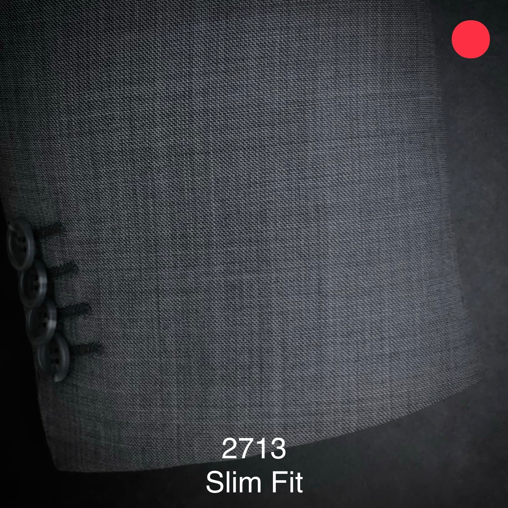 Mid Grey Sharkskin | Slim Fit | All Wool | 2713
