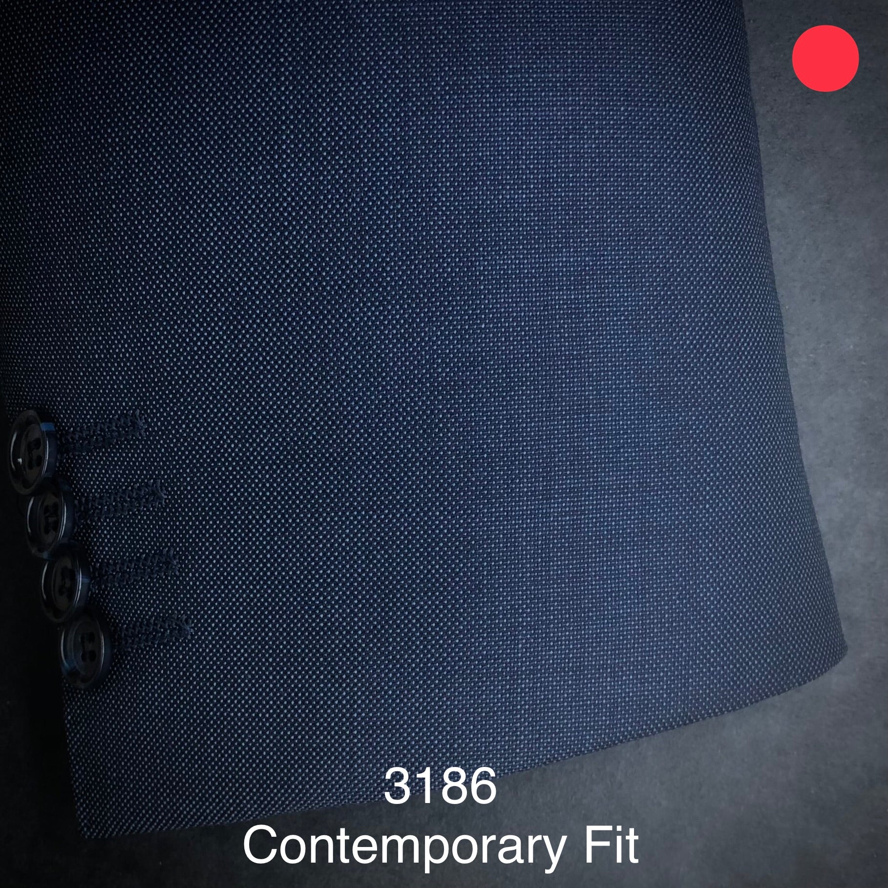 Navy Micro Birdseye | Byron Collection | All Wool  | 3186