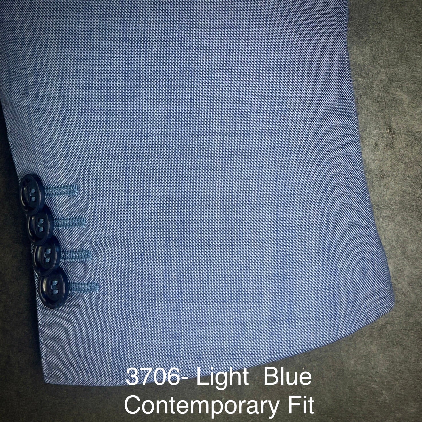 Lt Blue Sharkskin | Byron | All Wool | 3706
