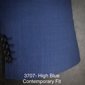 High Blue Solid | Byron Collection | All Wool | 3707