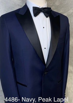 Navy Tuxedo | Jack Henry Collection | Single Breasted | 1 Button Front | Contemporary Fit | All Wool | 4486