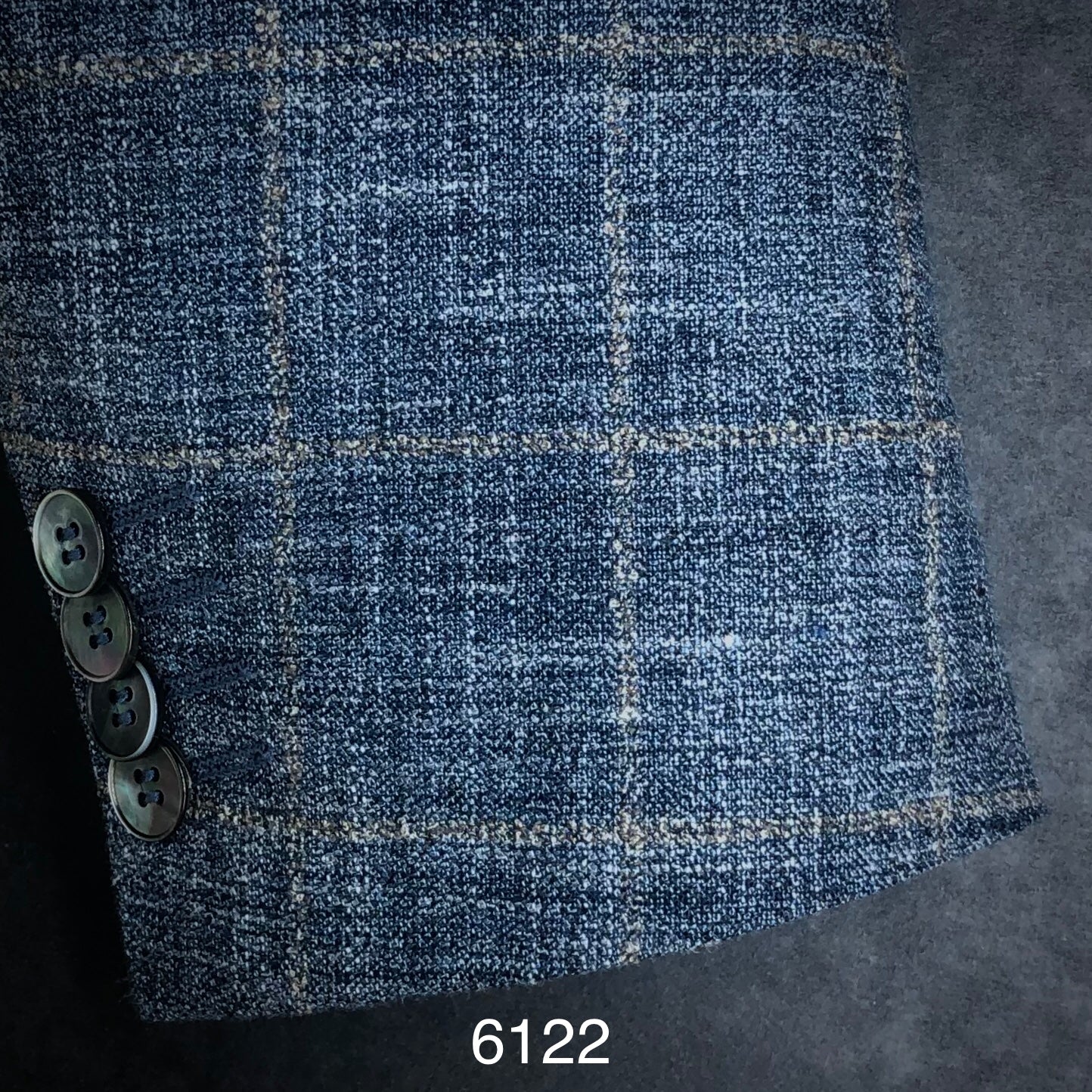 Blue w/ Tan | Bamboo/ Linen/ Silk | 6122