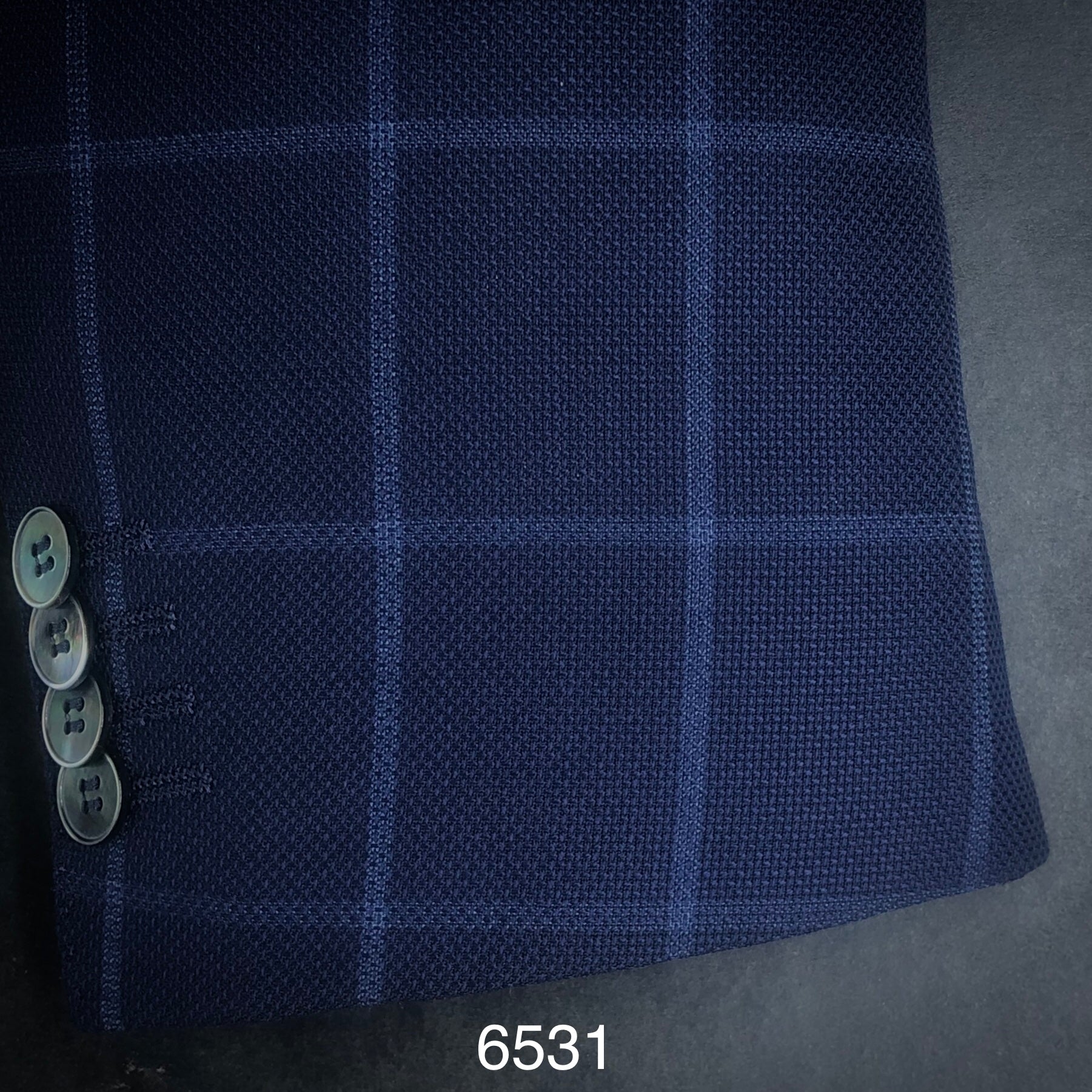 Basket Weave Navy | Contemp | All Wool | 6531