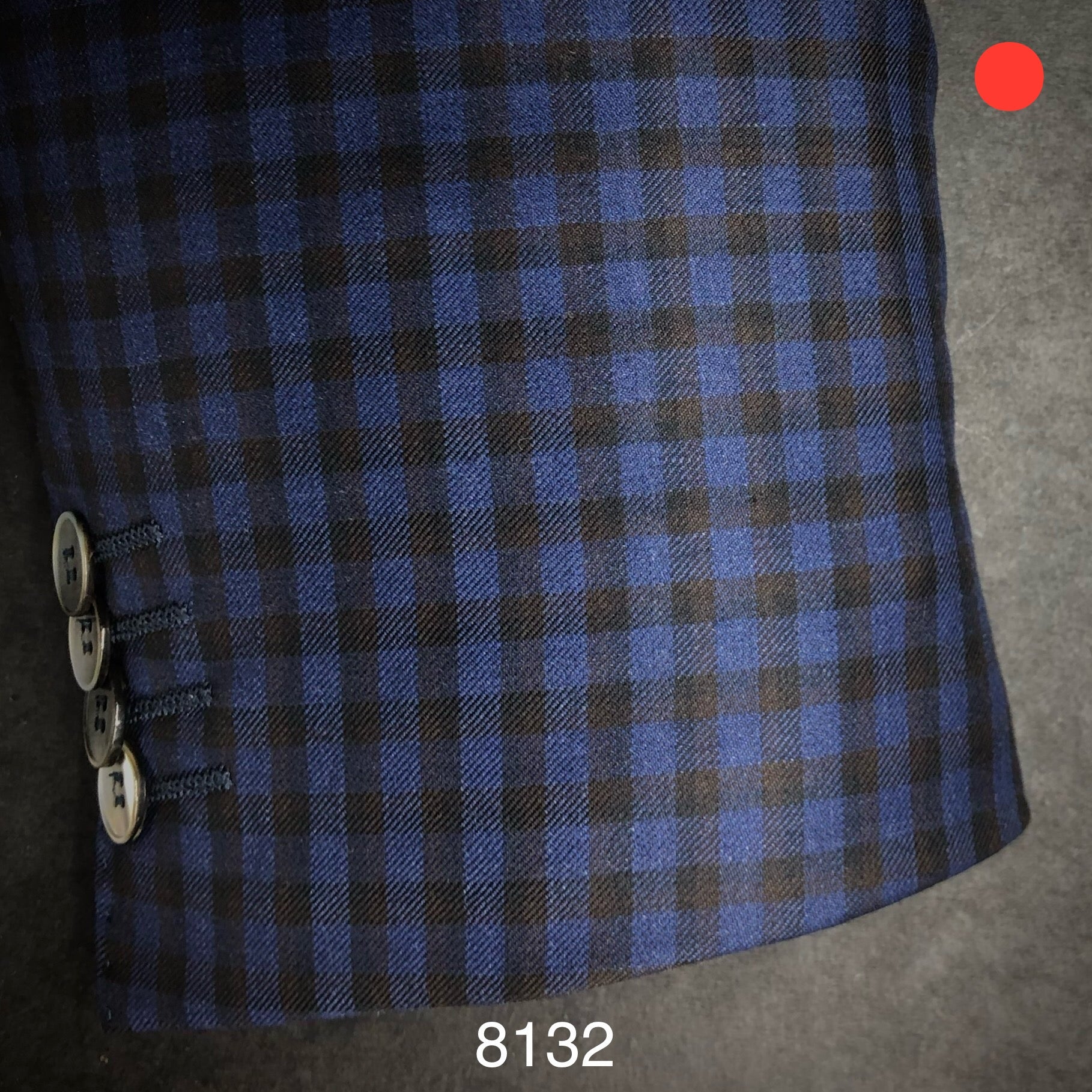 Blue and Tan Check | Contemp | All Wool | 8132
