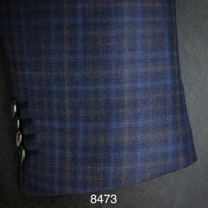 Navy/ Tan | Contemporary Fit | All Wool | 8473