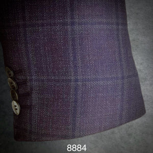 Plum Plaid | Contemporary Fit | All Wool | 8884
