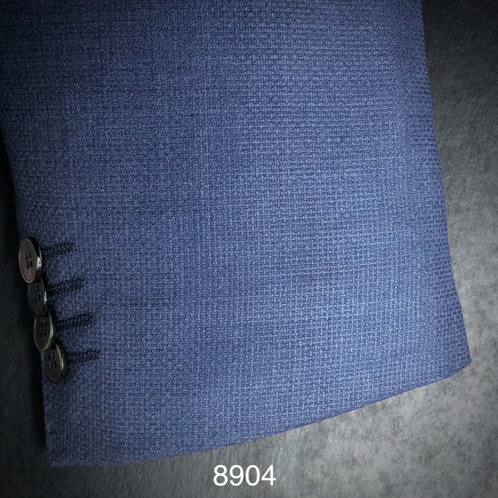 French Blue Texture | Contemp | All Wool | 8904