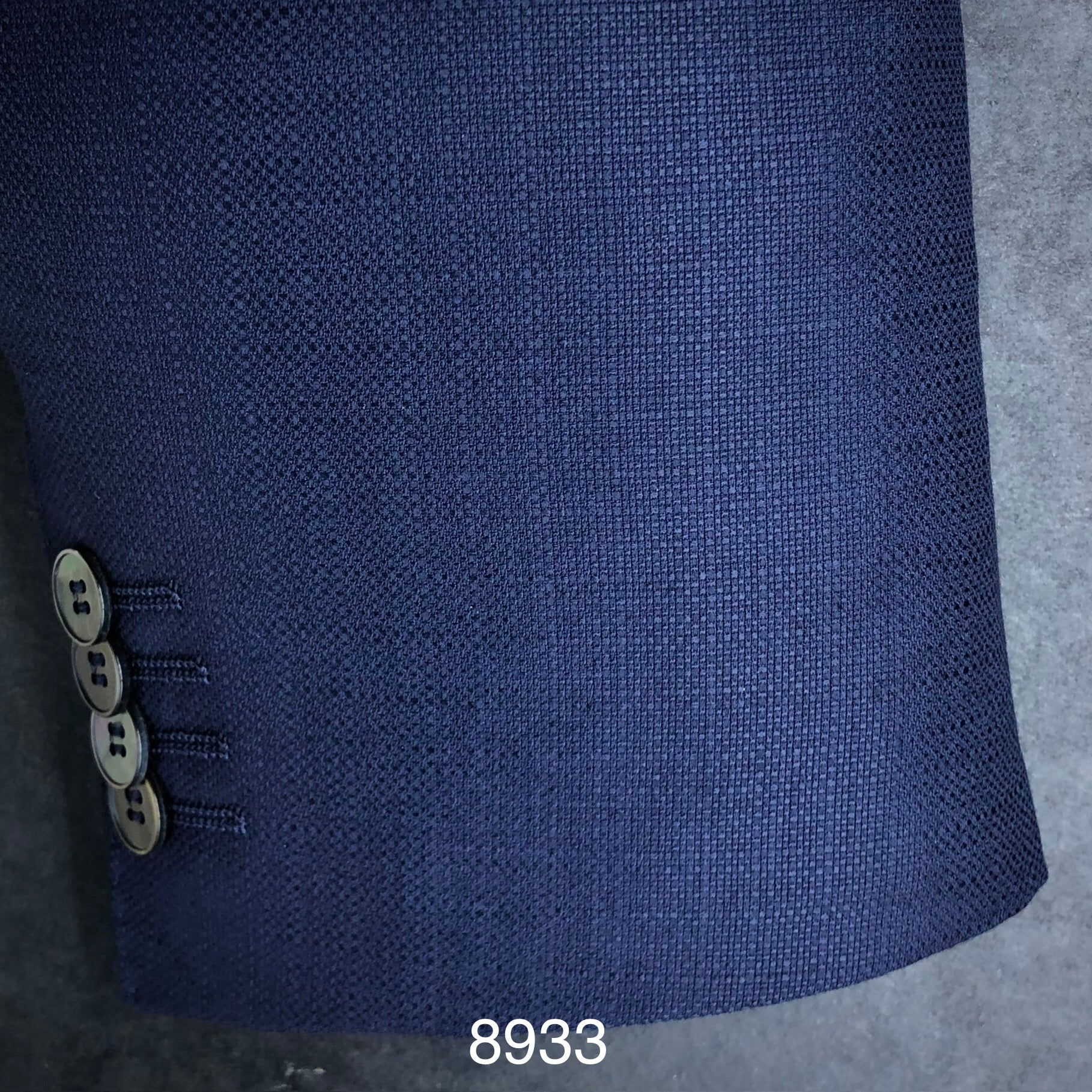 Navy Textured Solid | Contemp | All Wool | 8933