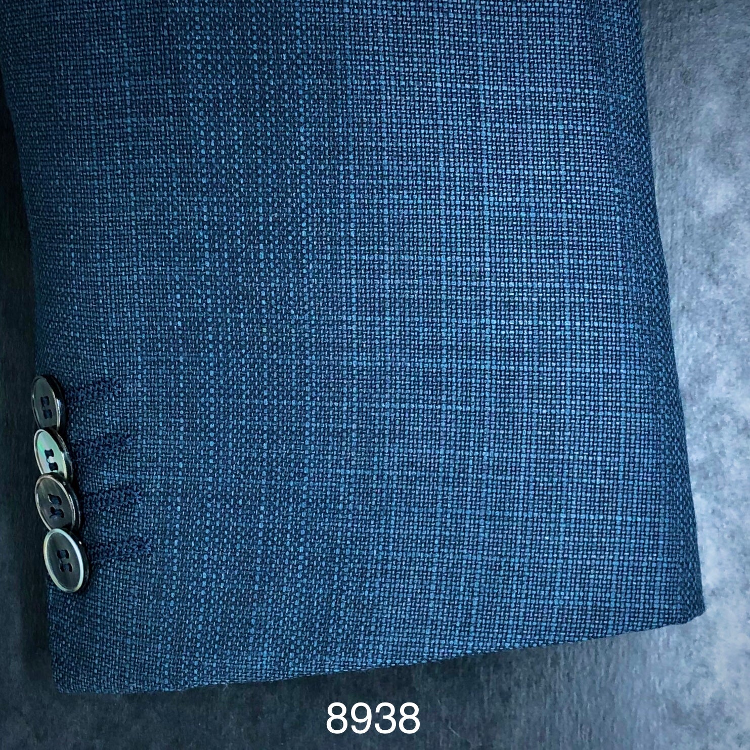 Petrol Textured Solid | Contemp | All Wool | 8938