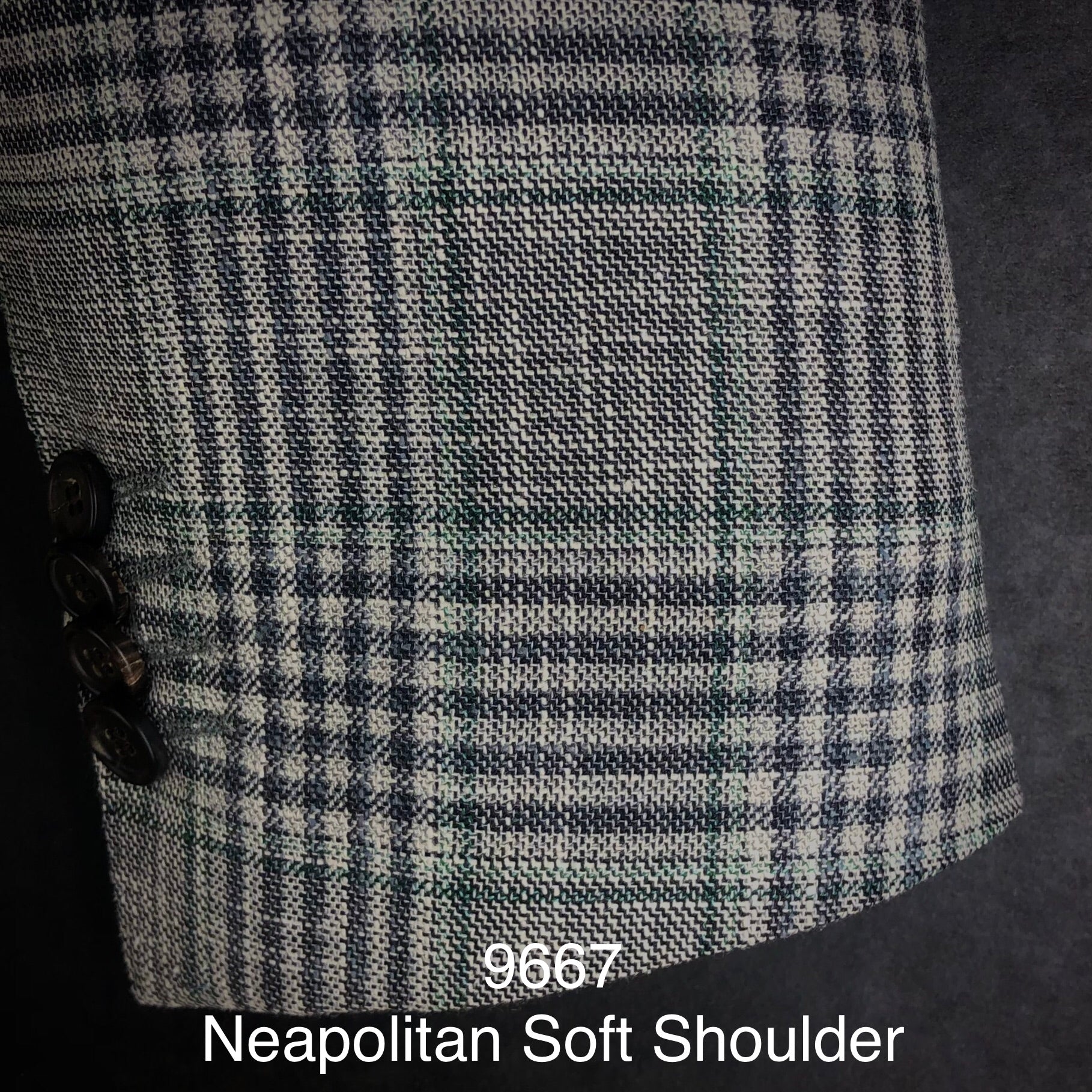 Ivory Plaid | Kensington | Silk Blend | 9667