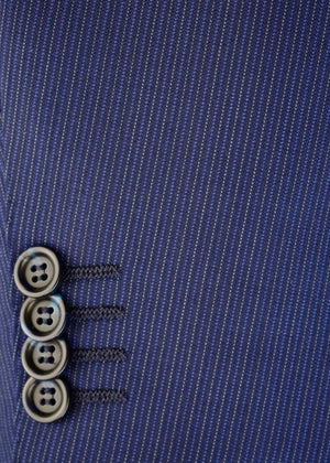 Vivid Blue Stripe | Byron Collection | All Wool | 3152