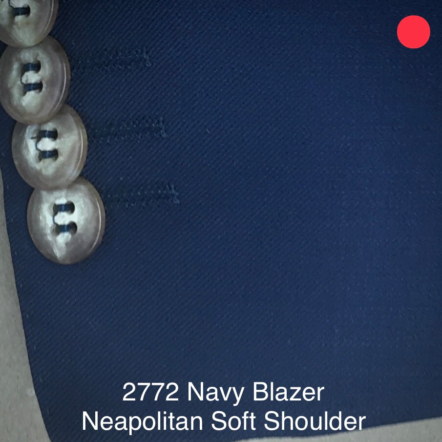 Navy Blazer | Soft Shoulder | All Wool | 2772