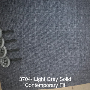Light Grey Solid | Byron Collection | All Wool | 3704
