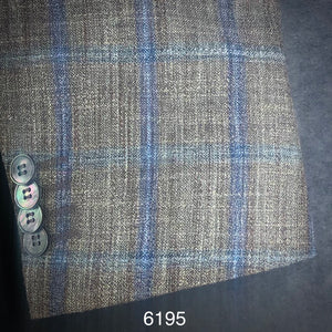 Tan Windowpane | Linen/ Silk/ Bamboo | 6195