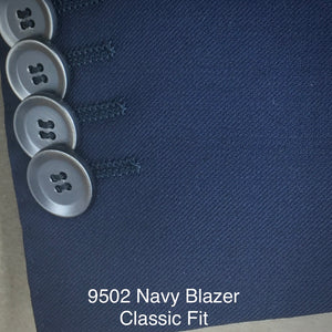 Navy Blazer | Classic Fit | All Wool | 9502