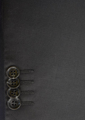 Black Solid | Byron Collection | All Wool | 3701