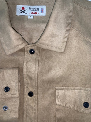 Buff | Snap Button | Over Shirt | Micro Suede